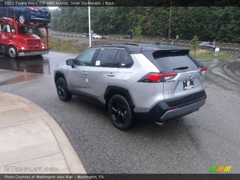 Silver Sky Metallic / Black 2020 Toyota RAV4 XSE AWD Hybrid