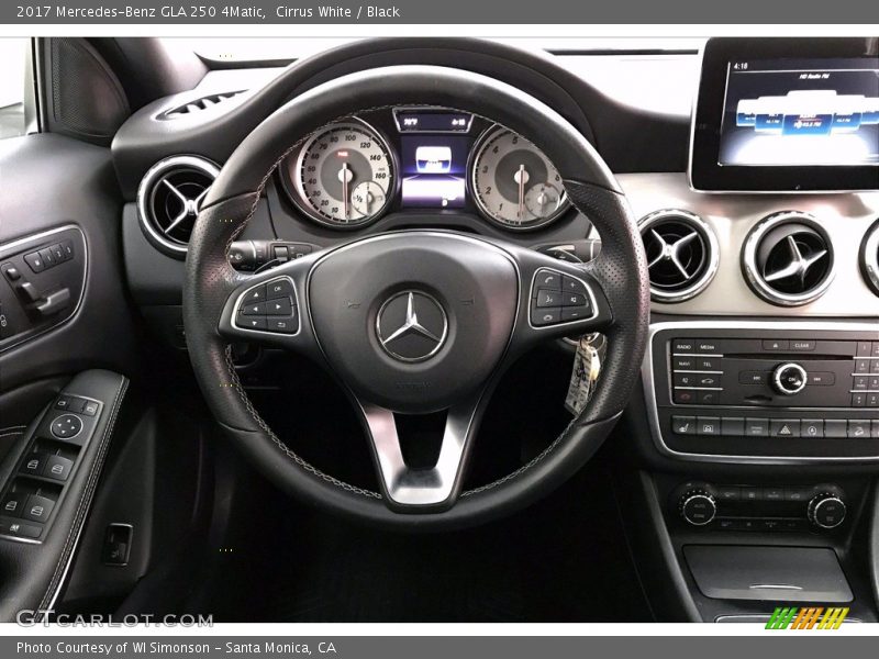 Cirrus White / Black 2017 Mercedes-Benz GLA 250 4Matic