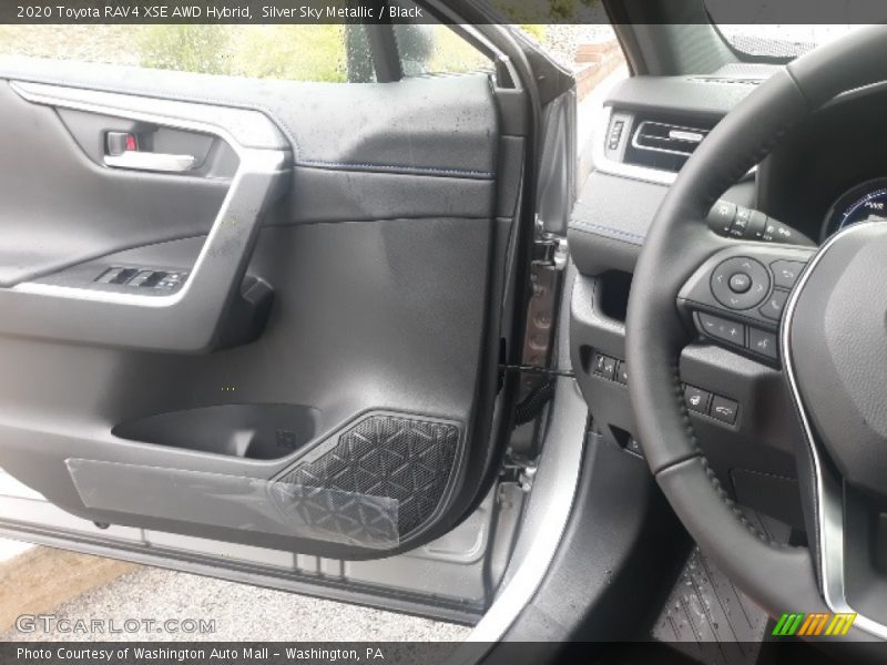 Silver Sky Metallic / Black 2020 Toyota RAV4 XSE AWD Hybrid