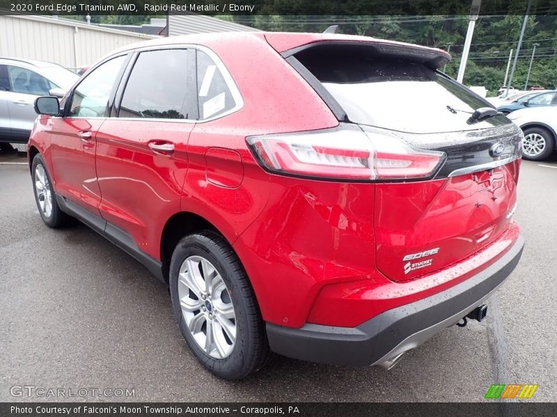 Rapid Red Metallic / Ebony 2020 Ford Edge Titanium AWD