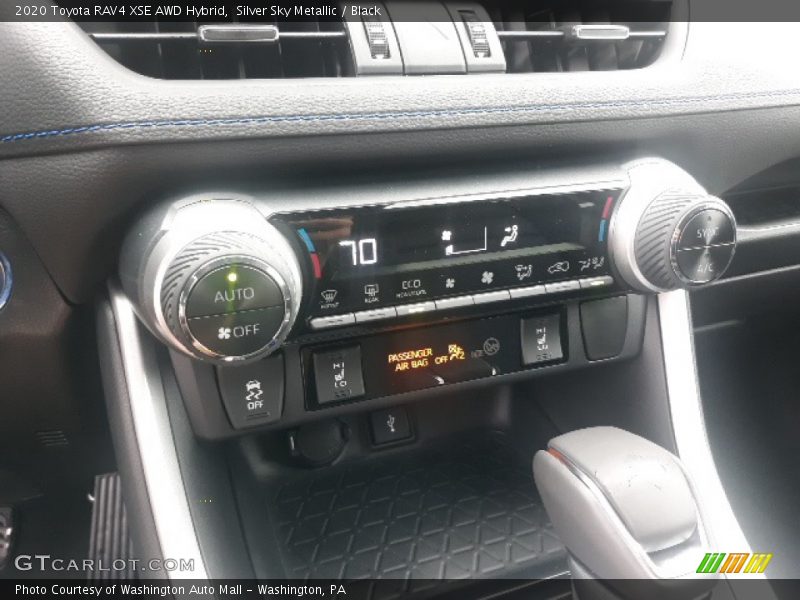Silver Sky Metallic / Black 2020 Toyota RAV4 XSE AWD Hybrid