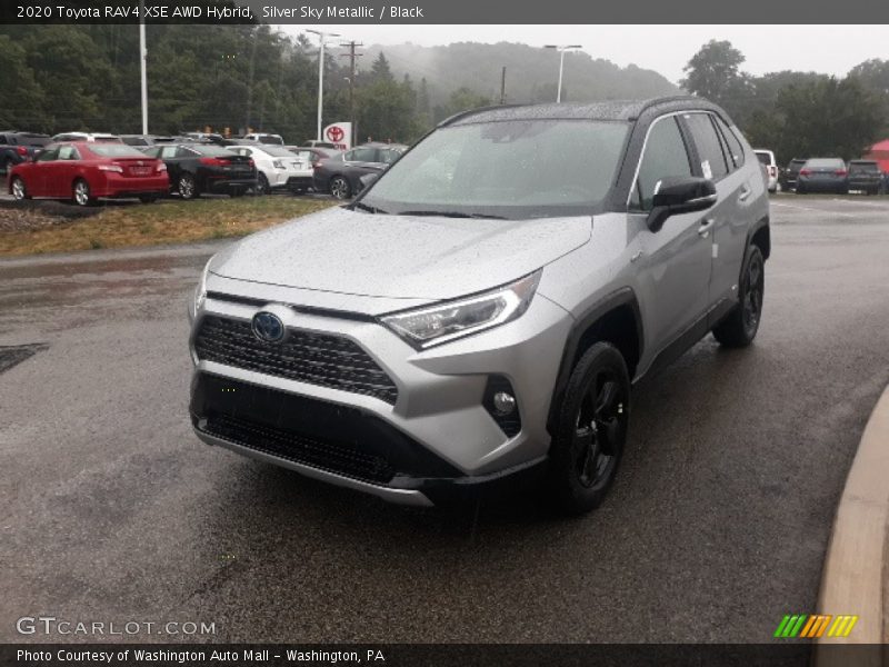 Silver Sky Metallic / Black 2020 Toyota RAV4 XSE AWD Hybrid