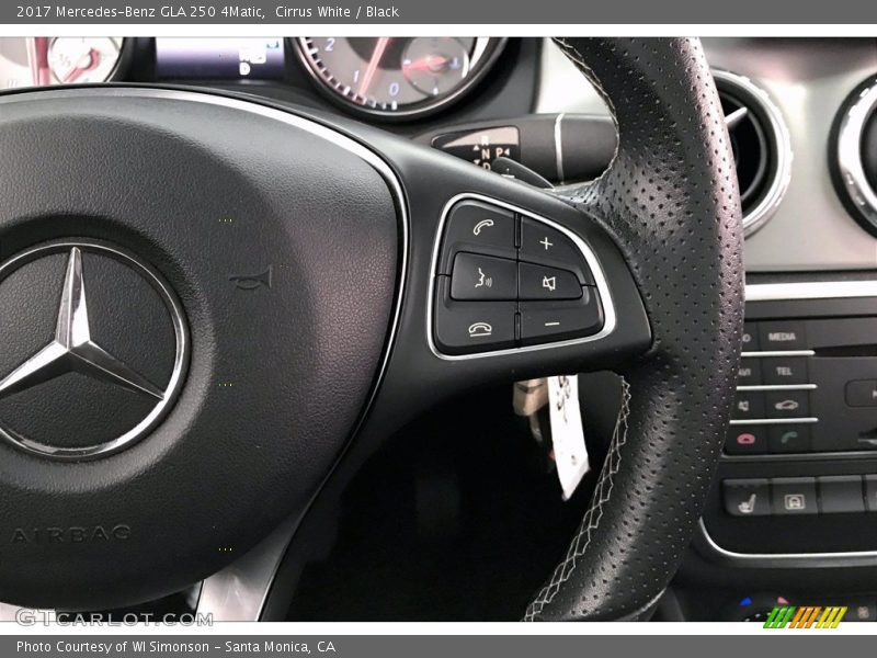 Cirrus White / Black 2017 Mercedes-Benz GLA 250 4Matic