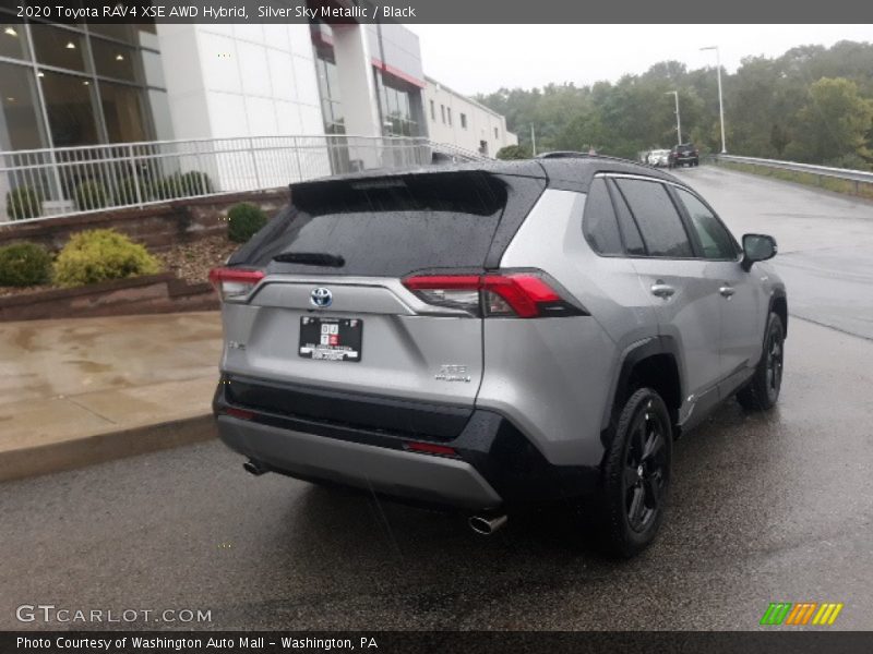 Silver Sky Metallic / Black 2020 Toyota RAV4 XSE AWD Hybrid