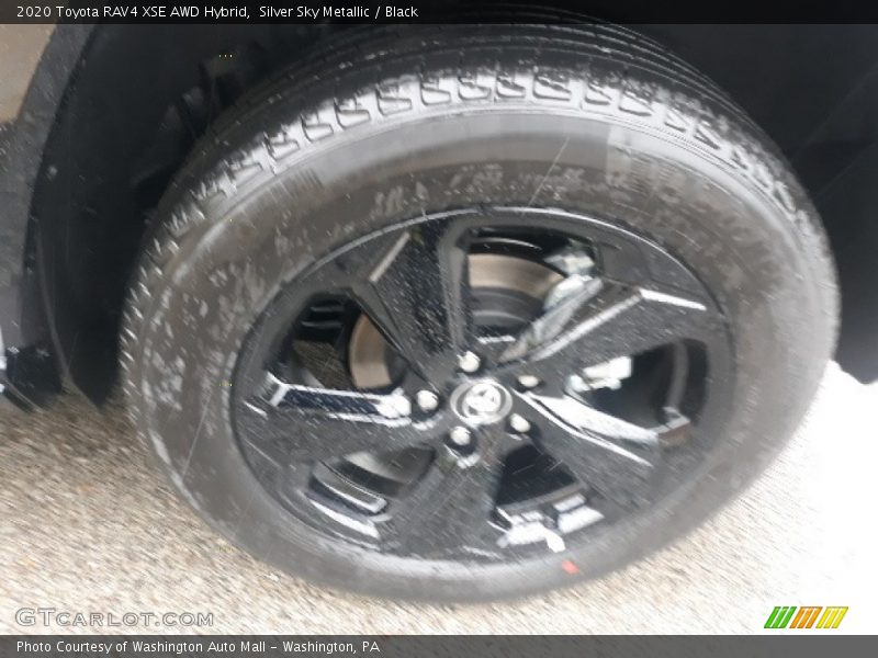 Silver Sky Metallic / Black 2020 Toyota RAV4 XSE AWD Hybrid