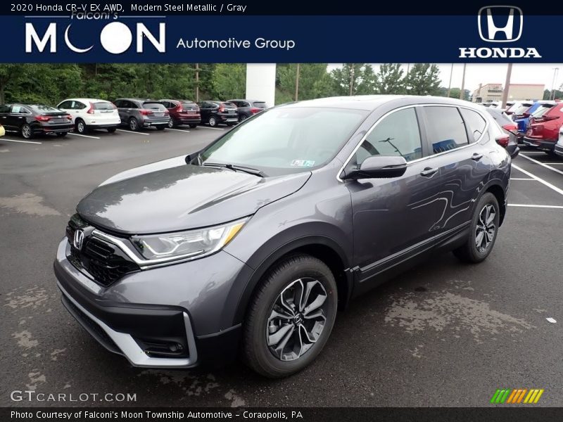 Modern Steel Metallic / Gray 2020 Honda CR-V EX AWD
