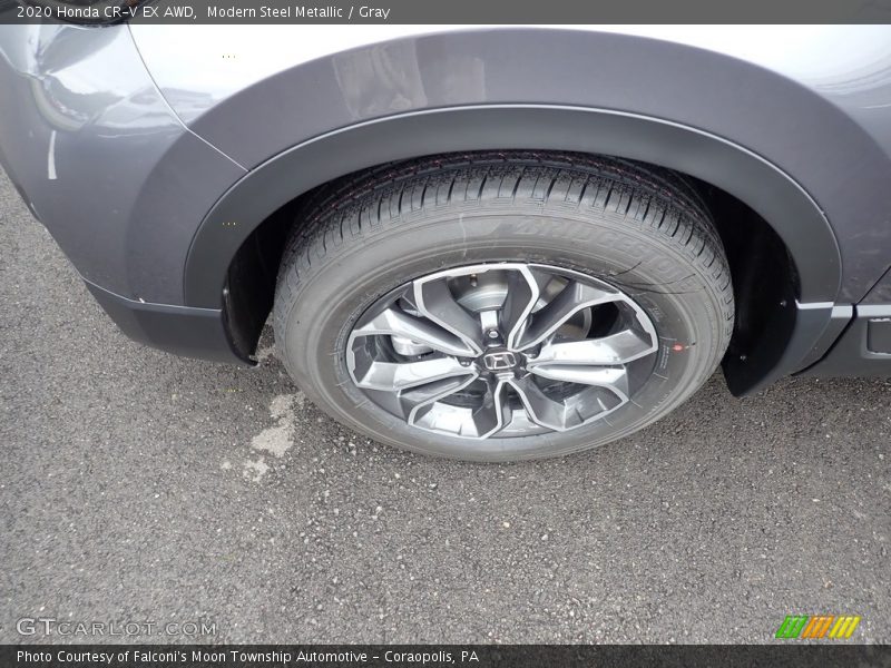 Modern Steel Metallic / Gray 2020 Honda CR-V EX AWD