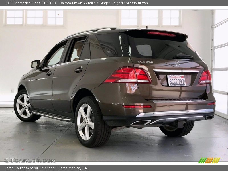 Dakota Brown Metallic / Ginger Beige/Espresso Brown 2017 Mercedes-Benz GLE 350