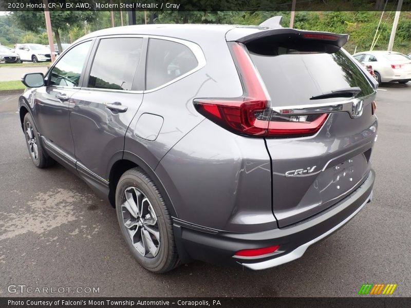 Modern Steel Metallic / Gray 2020 Honda CR-V EX AWD