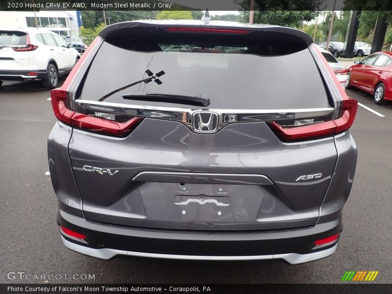 Modern Steel Metallic / Gray 2020 Honda CR-V EX AWD