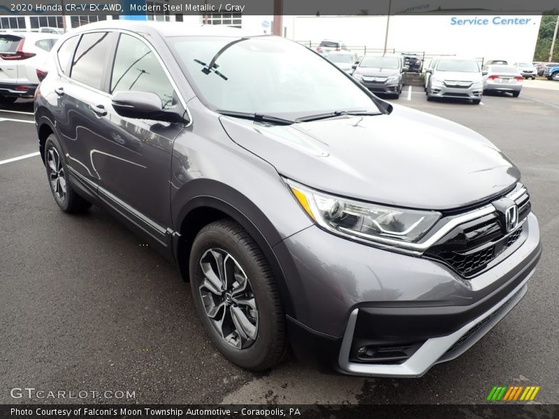 Modern Steel Metallic / Gray 2020 Honda CR-V EX AWD