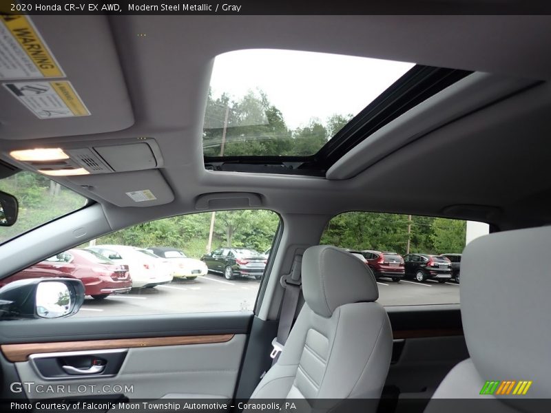 Modern Steel Metallic / Gray 2020 Honda CR-V EX AWD