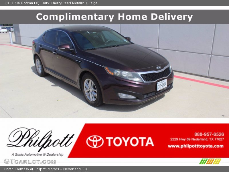 Dark Cherry Pearl Metallic / Beige 2013 Kia Optima LX