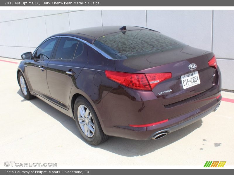 Dark Cherry Pearl Metallic / Beige 2013 Kia Optima LX