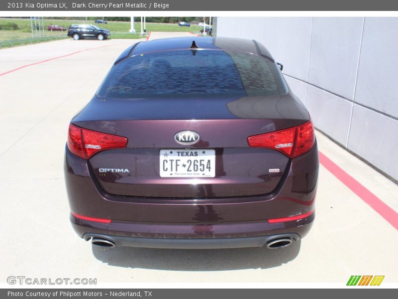 Dark Cherry Pearl Metallic / Beige 2013 Kia Optima LX