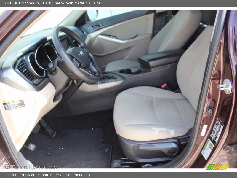 Dark Cherry Pearl Metallic / Beige 2013 Kia Optima LX
