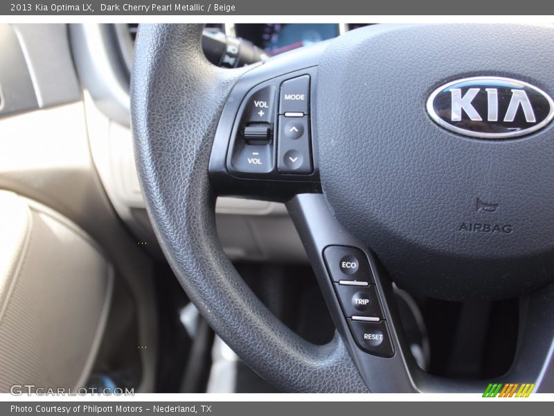 Dark Cherry Pearl Metallic / Beige 2013 Kia Optima LX