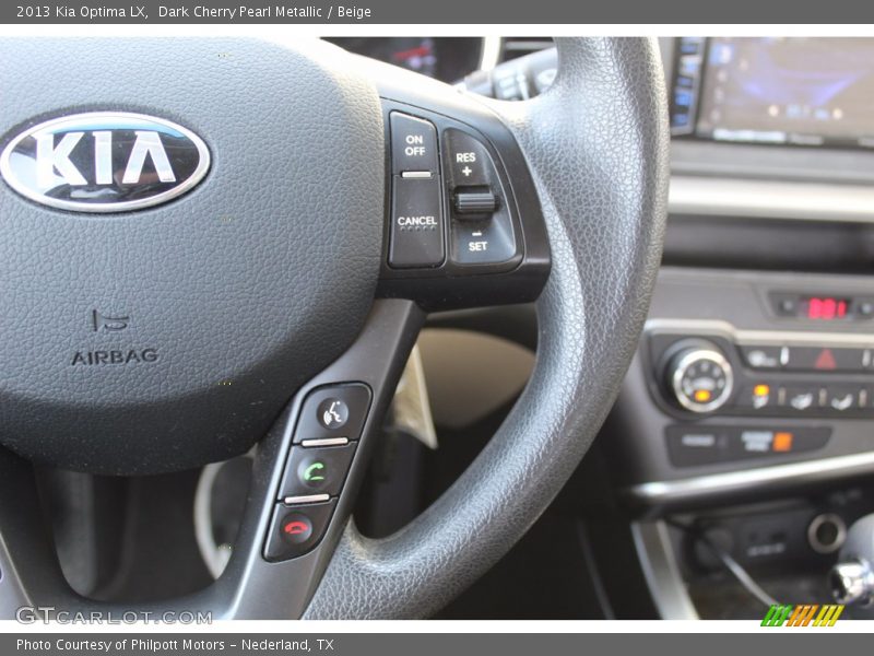 Dark Cherry Pearl Metallic / Beige 2013 Kia Optima LX