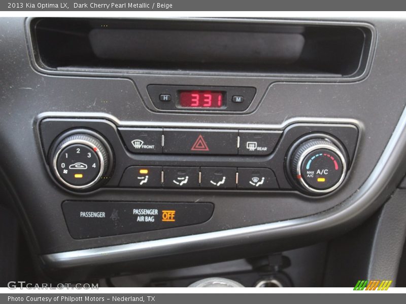 Dark Cherry Pearl Metallic / Beige 2013 Kia Optima LX
