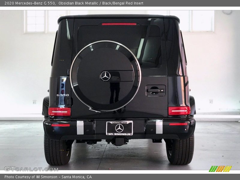 Obsidian Black Metallic / Black/Bengal Red Insert 2020 Mercedes-Benz G 550