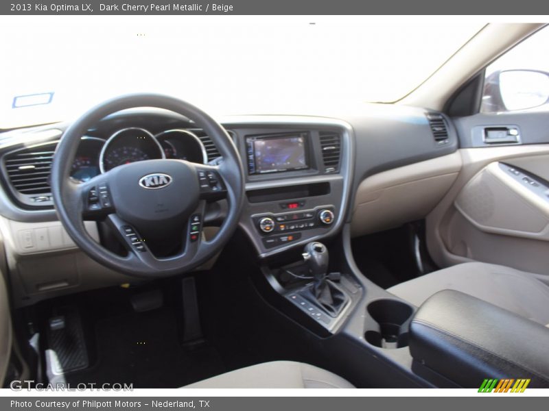 Dark Cherry Pearl Metallic / Beige 2013 Kia Optima LX