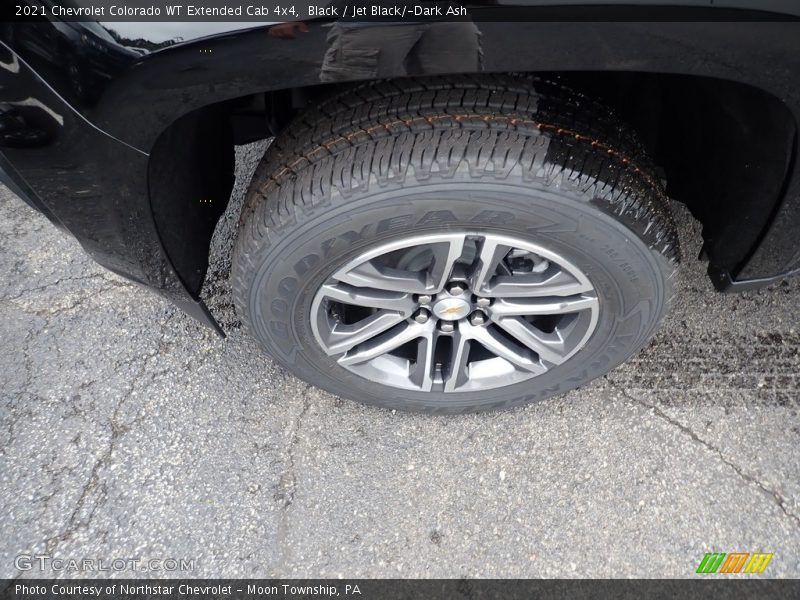 Black / Jet Black/­Dark Ash 2021 Chevrolet Colorado WT Extended Cab 4x4