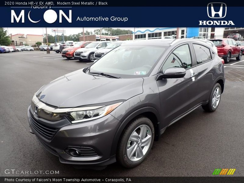 Modern Steel Metallic / Black 2020 Honda HR-V EX AWD