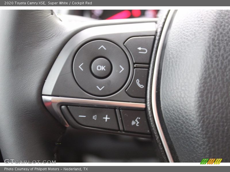 Super White / Cockpit Red 2020 Toyota Camry XSE