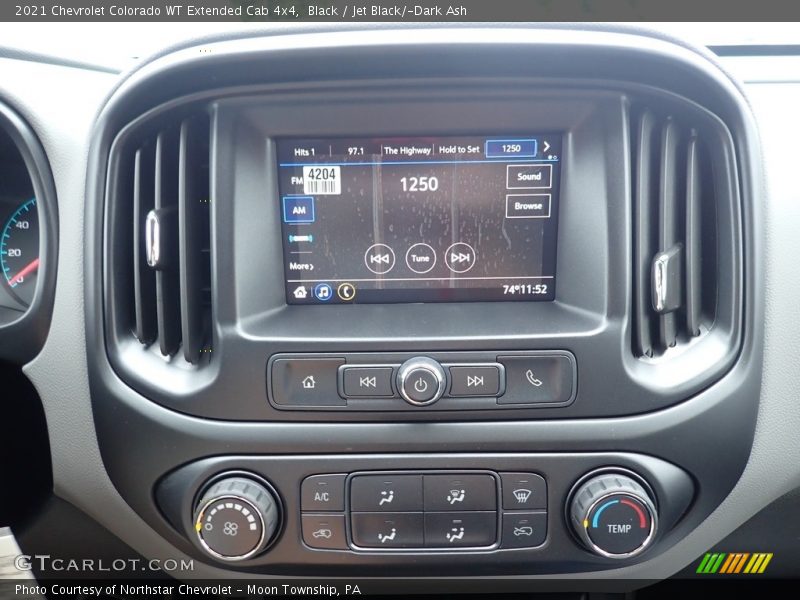 Controls of 2021 Colorado WT Extended Cab 4x4