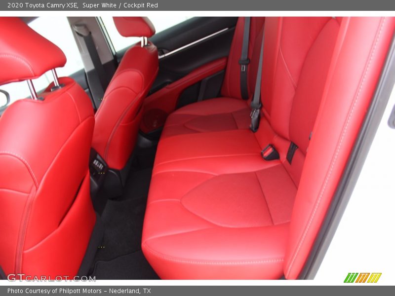 Super White / Cockpit Red 2020 Toyota Camry XSE