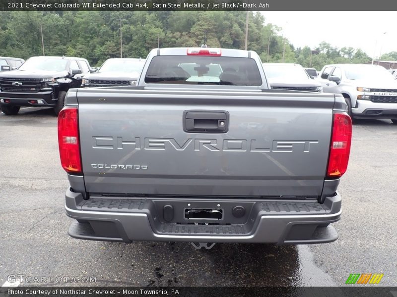 Satin Steel Metallic / Jet Black/­Dark Ash 2021 Chevrolet Colorado WT Extended Cab 4x4