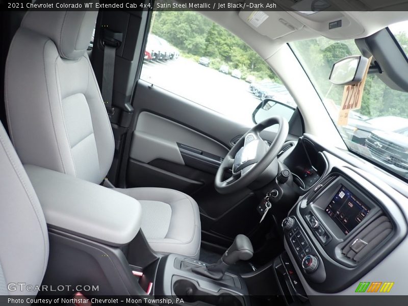 Satin Steel Metallic / Jet Black/­Dark Ash 2021 Chevrolet Colorado WT Extended Cab 4x4