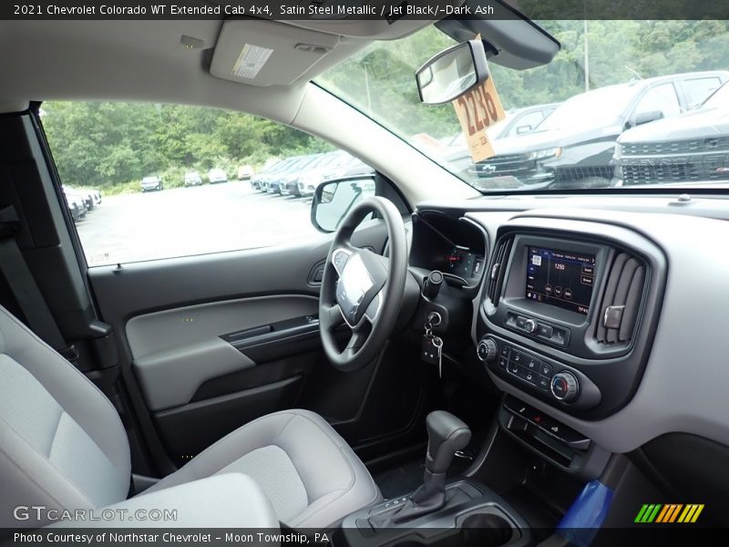 Satin Steel Metallic / Jet Black/­Dark Ash 2021 Chevrolet Colorado WT Extended Cab 4x4