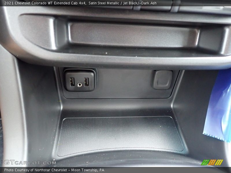 Satin Steel Metallic / Jet Black/­Dark Ash 2021 Chevrolet Colorado WT Extended Cab 4x4