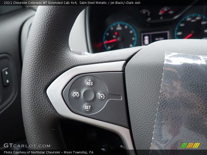 Satin Steel Metallic / Jet Black/­Dark Ash 2021 Chevrolet Colorado WT Extended Cab 4x4