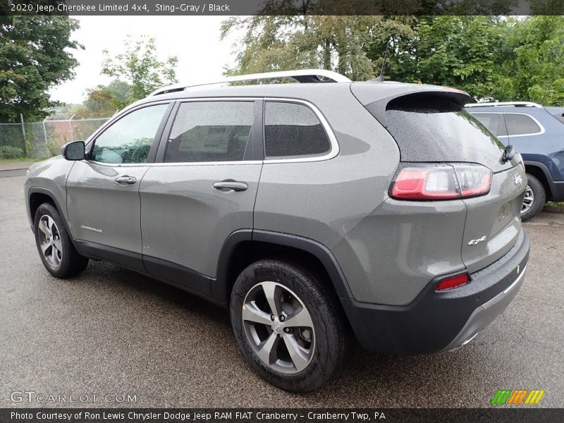 Sting-Gray / Black 2020 Jeep Cherokee Limited 4x4