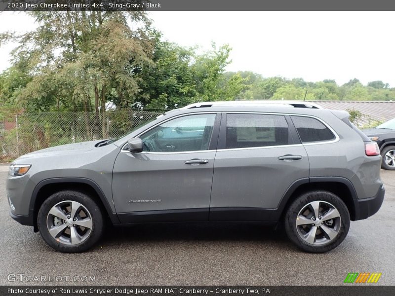 Sting-Gray / Black 2020 Jeep Cherokee Limited 4x4
