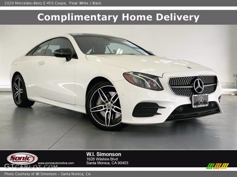 Polar White / Black 2020 Mercedes-Benz E 450 Coupe