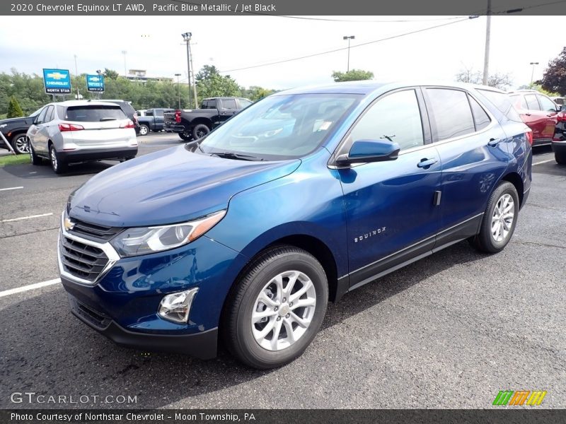 Pacific Blue Metallic / Jet Black 2020 Chevrolet Equinox LT AWD