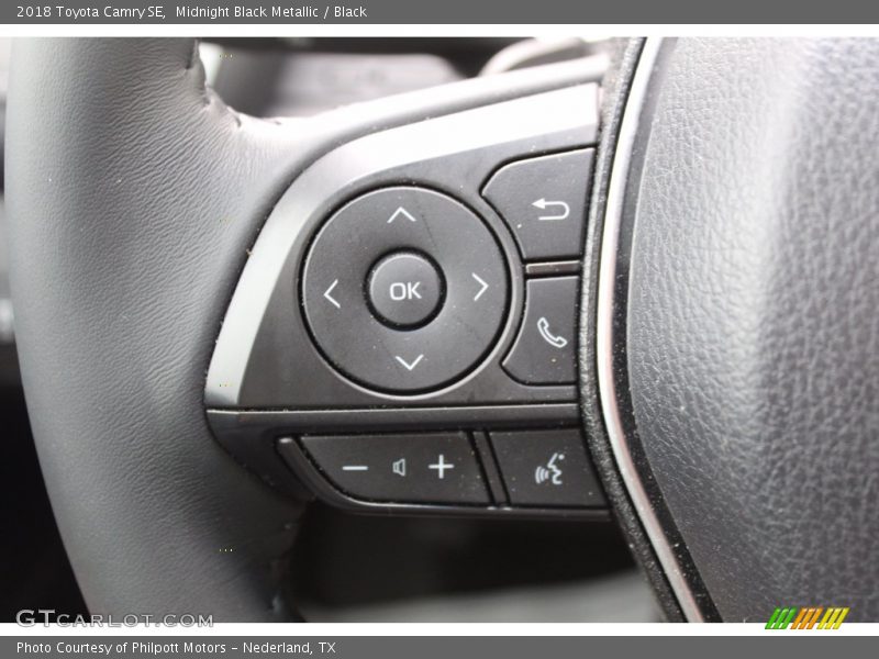 Midnight Black Metallic / Black 2018 Toyota Camry SE