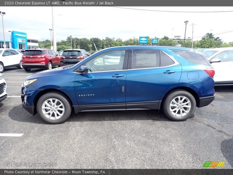 Pacific Blue Metallic / Jet Black 2020 Chevrolet Equinox LT AWD