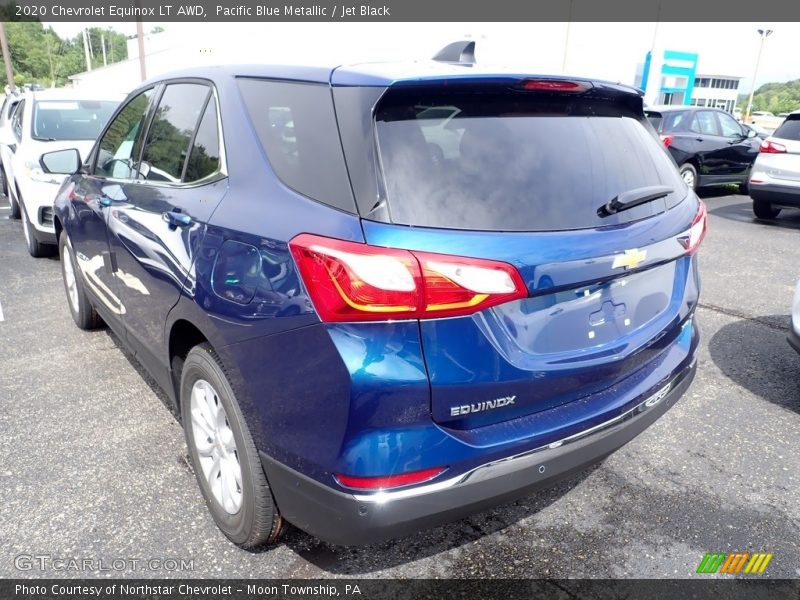 Pacific Blue Metallic / Jet Black 2020 Chevrolet Equinox LT AWD