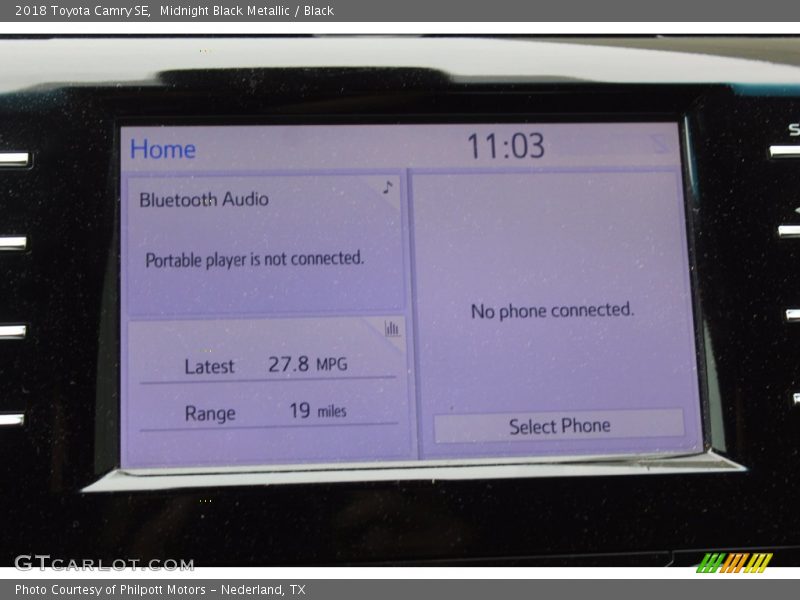 Midnight Black Metallic / Black 2018 Toyota Camry SE