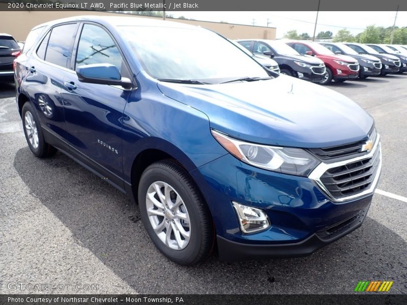 Pacific Blue Metallic / Jet Black 2020 Chevrolet Equinox LT AWD
