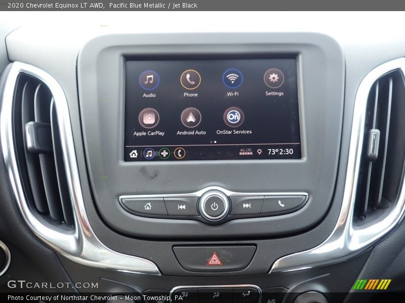 Pacific Blue Metallic / Jet Black 2020 Chevrolet Equinox LT AWD