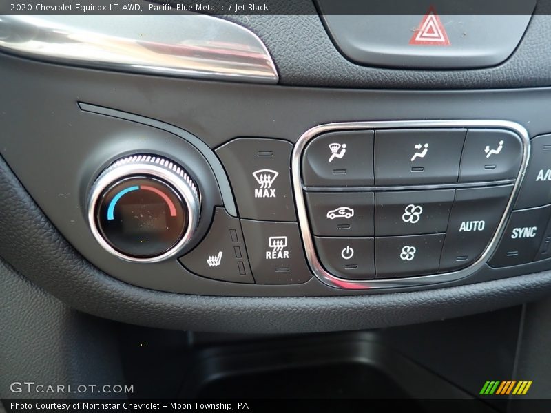 Pacific Blue Metallic / Jet Black 2020 Chevrolet Equinox LT AWD