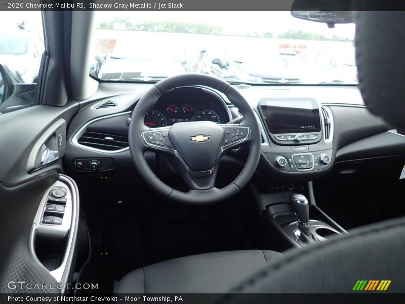 Shadow Gray Metallic / Jet Black 2020 Chevrolet Malibu RS