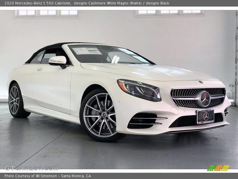 Front 3/4 View of 2020 S 560 Cabriolet