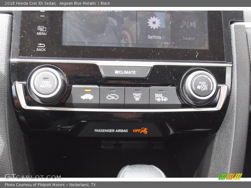 Controls of 2018 Civic EX Sedan