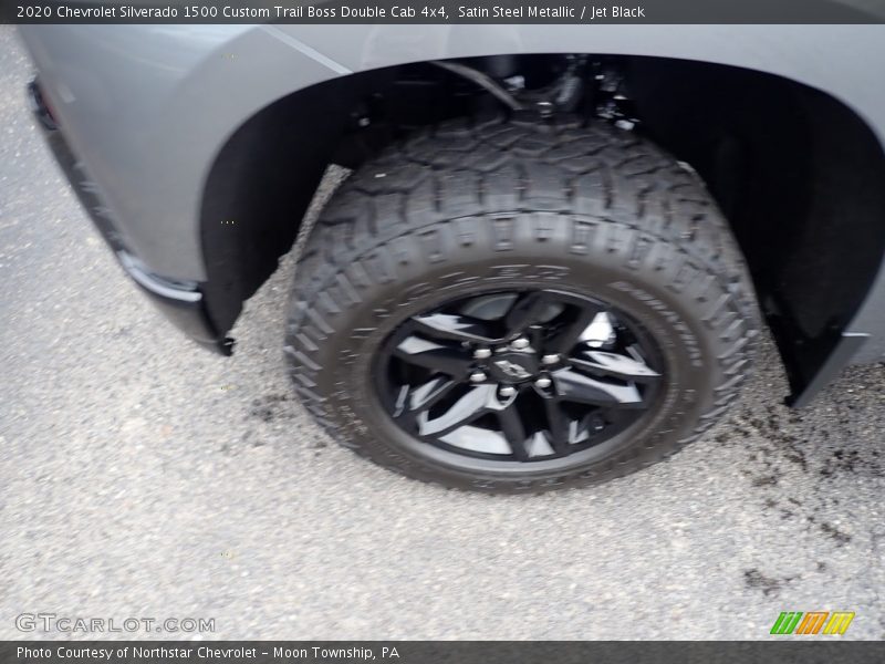 Satin Steel Metallic / Jet Black 2020 Chevrolet Silverado 1500 Custom Trail Boss Double Cab 4x4